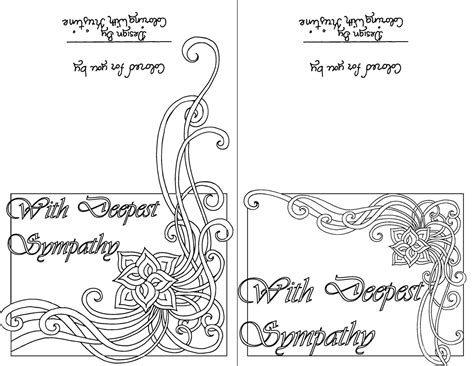 Check out these printable time sheets, organize your activities. Free Printable Sympathy Cards Beautiful Color Your Own ...