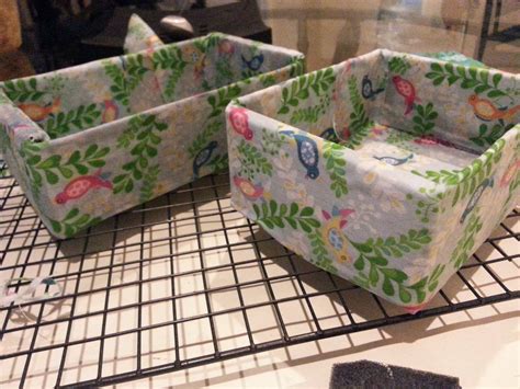 Fabric Covered Boxes · How To Embellish A Fabric Covered Box