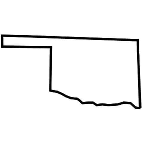 Oklahoma Outline Laptop Decals And Skins