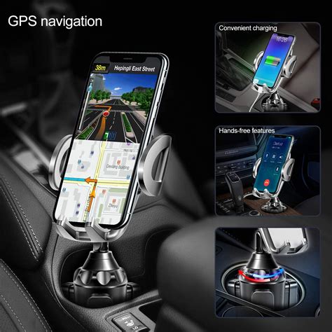 Upgraded Car Cup Holder Phone Mount Adjustable Automobile Cup Holder