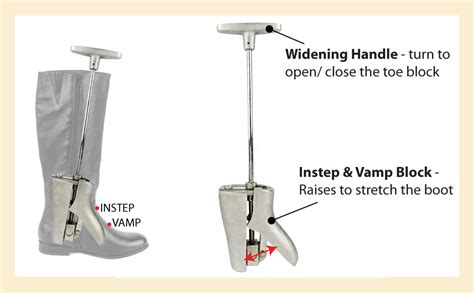 Footfitter Cast Aluminum Boot Instep And Vamp Stretcher Professional