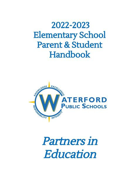 Wps Elementary School Parent And Student Handbook By Waterford Public