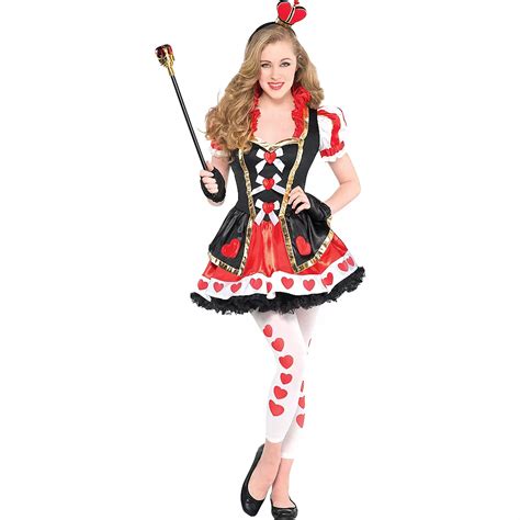 Teen Girls Sassy Queen Of Hearts Costume Party City