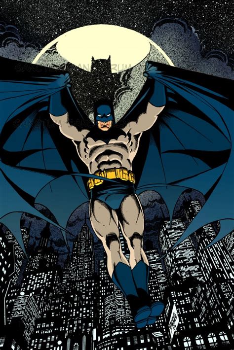 George Perez Batman In Gerry Turnbulls My Colours Over Other Artists