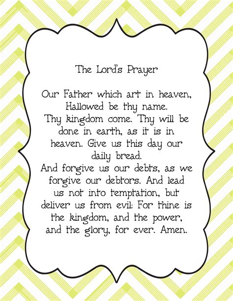 10 Best Printable Lords Prayer Craft Pdf For Free At Printablee