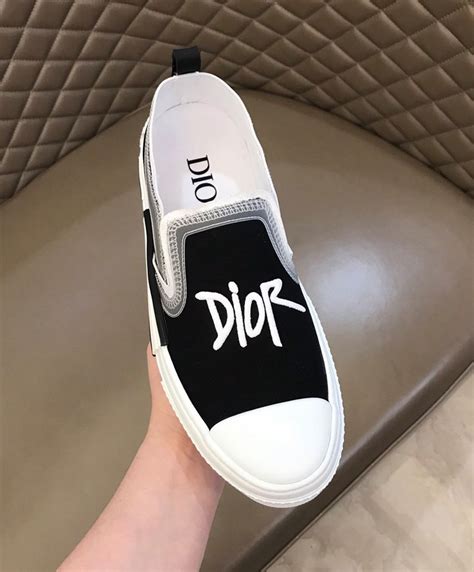 Christian Dior Mens B23 Slip On Sneaker Black Alimorluxury