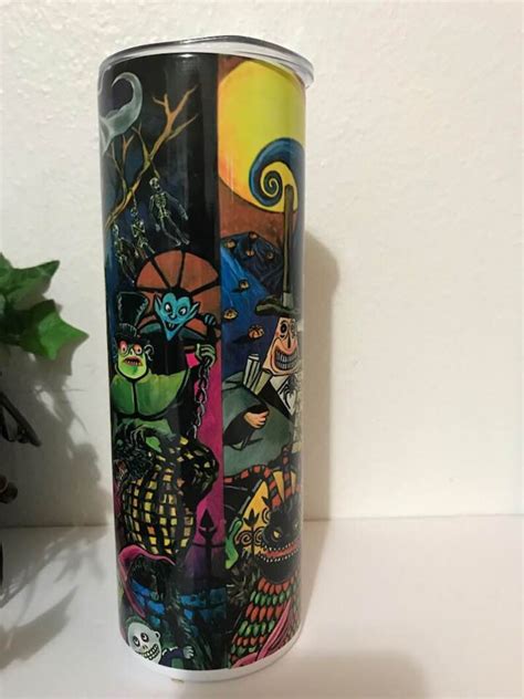 Nightmare Before Christmas Tumbler Jack And Sally Boogie Etsy