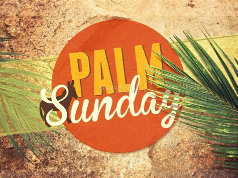 Palm Sunday Sermon Powerpoint Template Easter Sunday Resurrection