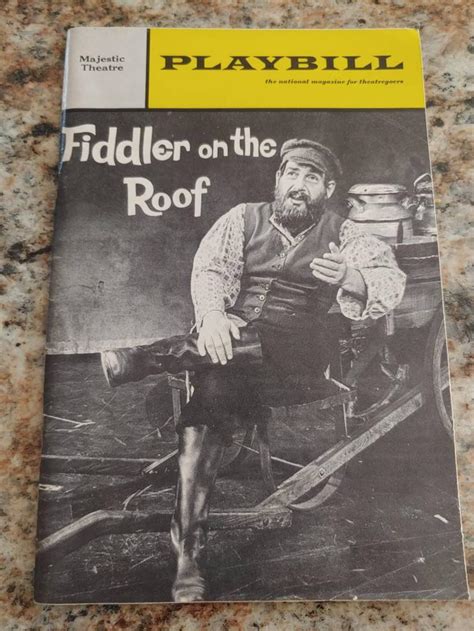 1967 Fiddler On The Roof Playbill Bundle 20 Bonus Etsy