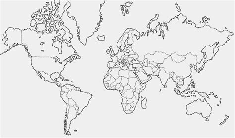 Mapa Politico Del Mundo Para Dibujar Imagui
