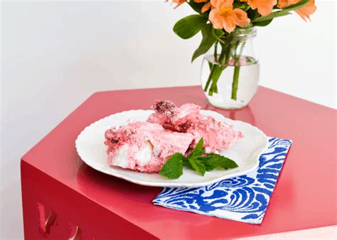 Spoon into tunnel of cake. Best Ever Strawberry Jello Angel Food Cake Dessert Recipe