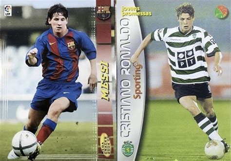 Panini2004 Megacracks 71bis Messi Cristiano Ronaldo Soccer 2002 03