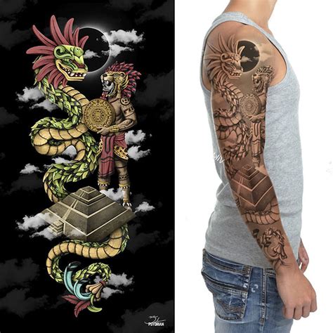 Aztec Sleeve Tattoo Behance