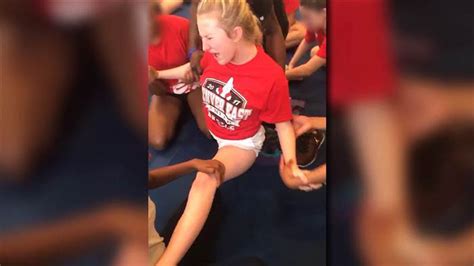 Videos Show High Babe Cheerleaders Forced Into Splits