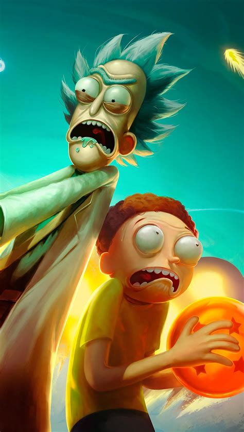 Rick And Morty In Dragon Ball Universe Anime Wallpaper 4k Hd Id6401
