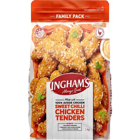 Ingham S Sweet Chilli Chicken Tenders 1kg Woolworths