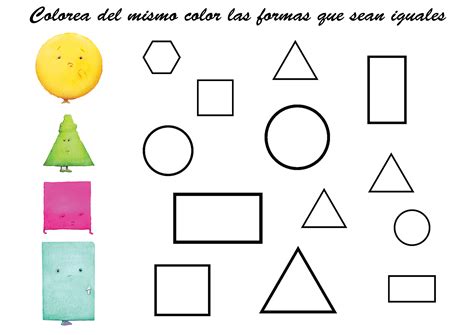 Imagenes Figuras Geometricas Para Colorear Preescolar