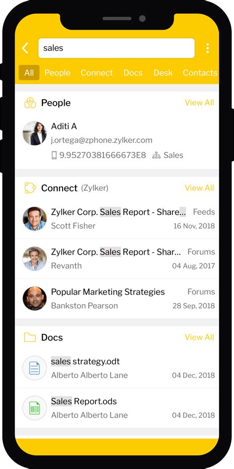 Zoho One All In One Mobile App