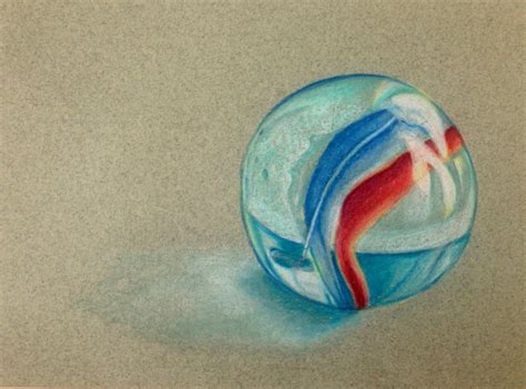 Artful Evidence Coloured Pencil Sketch Marble