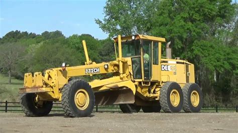 1998 John Deere 772ch Motor Grader Stk Jd1456 Youtube