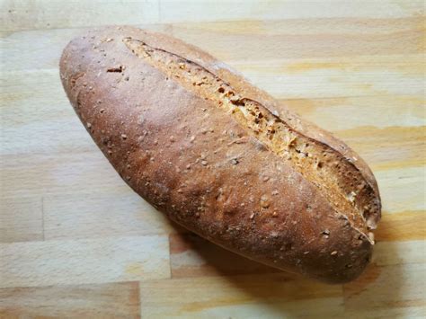 Whole meal rye bread with oat and wheat germs is ideal for a cholesterol conscious diet. German Dinkelbrot Spelt and Rye Sourdough Bread Recipe in ...