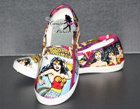 Wonder Woman Shoes Custom Kids And Adult Shoes Birthday