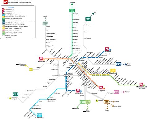 Metro Rome Kaart Kaart