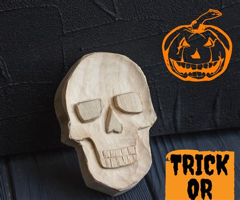 Skull Wood Carving Template