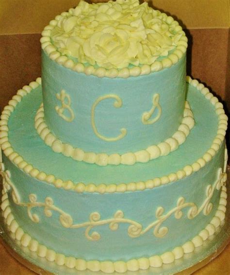 2 tier safeway wedding cakes. Blue 2-tier wedding or anniversary cake - Cake by Nancy's - CakesDecor