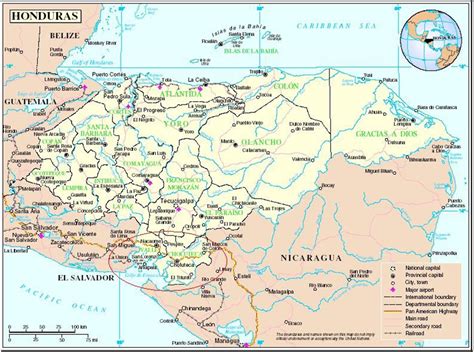 Mapa De Honduras Y Sus Municipios Mapa De Honduras The Best