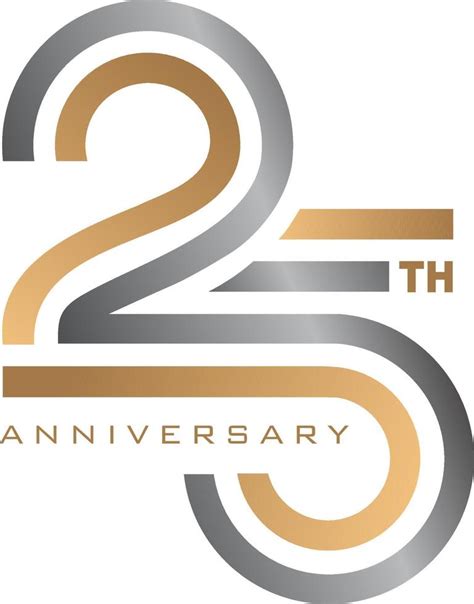 25th Anniversary Logo Template 6388888 Vector Art At Vecteezy