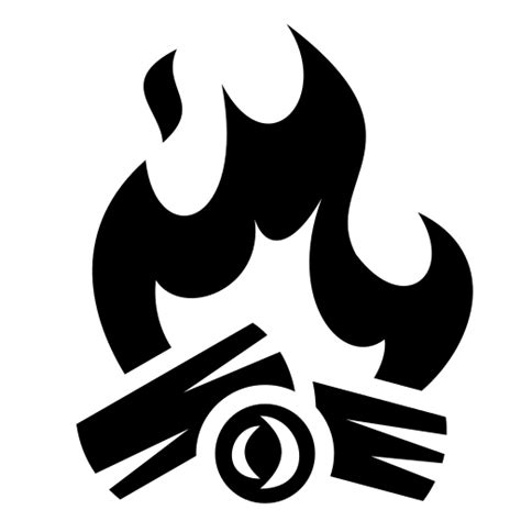 ★black and white icon theme by kyle.designed.me check out my other icon themes and my minimal text themes!★ ★this theme (app) does not open. Campfire icon | Game-icons.net