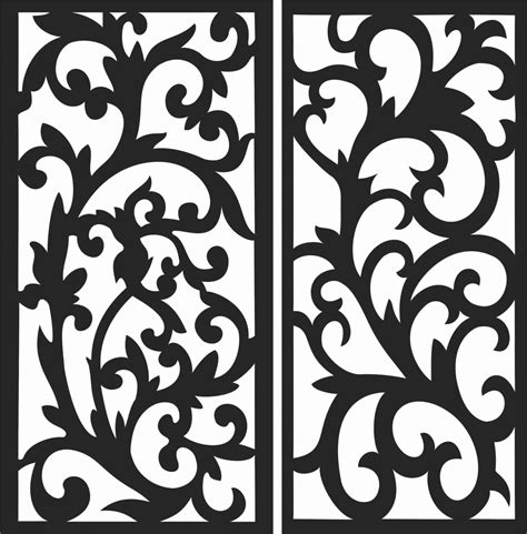 Floral Screen Patterns Design 74 Free Dxf File Free Download Dxf Patterns