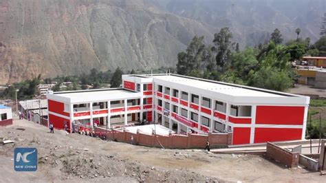 China Delivers Rebuilt Peruvian Elementary School Youtube