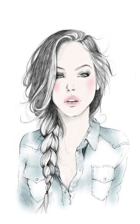 Art Beautiful Beautiful Hair Braid Cute Draw Drawing Drawings