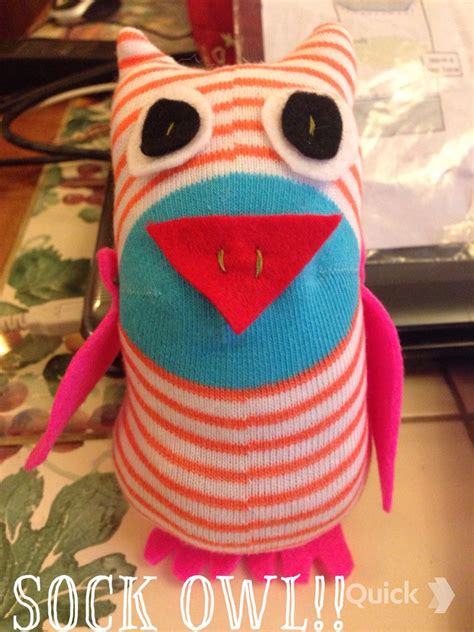 Sock Owl I Made From A Kit From The Messy Mouse Owl Arts And Crafts