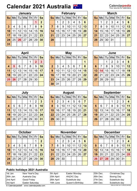 Almost everybody starts countdown before midnight (12:00 am) and stroke the fireworks. Aus Federal Holiday Calendar 2021 | Printable March