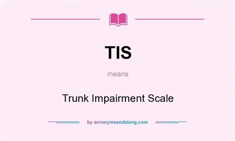 Tis Trunk Impairment Scale In Undefined By