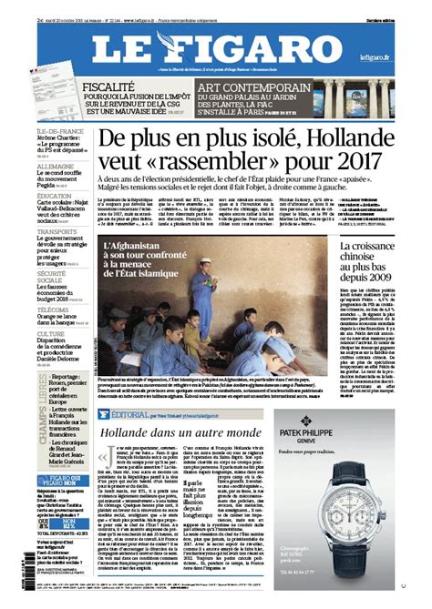 Le Figaro N°22144 Du 20 Octobre 2015 à Télécharger Sur Ipad