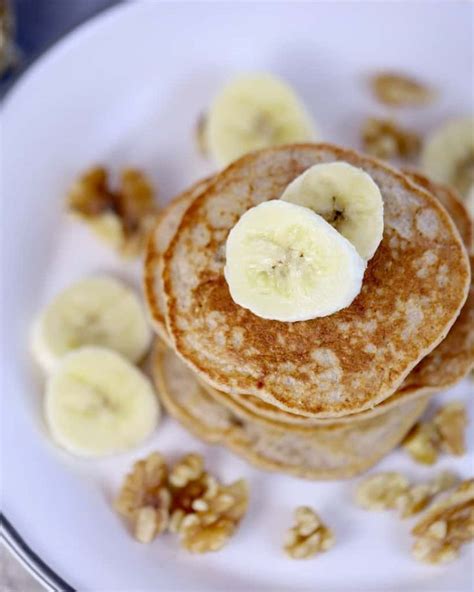 Banana Oatmeal Pancakes Healthy Gluten Free Recipe Clean