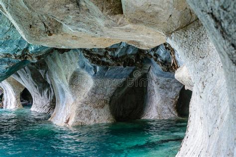 Marble Caves Of Lake General Carrera Chile Stock Photo Image Of