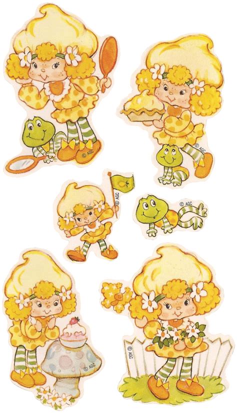 1984 Lemon Meringue Stickers By American Greetings Strawberry Shortcake