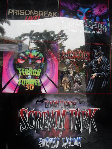 If you add scream park, which is relatively small to the list, there will be six parks in sunway lagoon. Me, Kakak & Cha....: Scream Park @ Sunway Lagoon