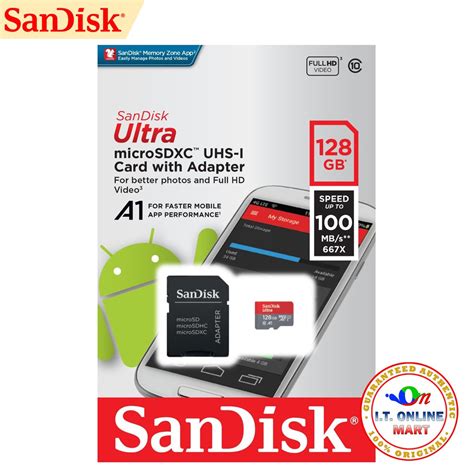 Sandisk Ultra Micro Sdxc 128gb Class 10 Memory Card