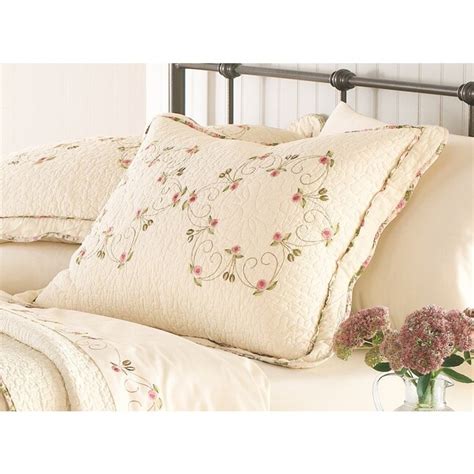 Modern Heirloom Felisa Embroidered 1 Piece Cream Full Sham At