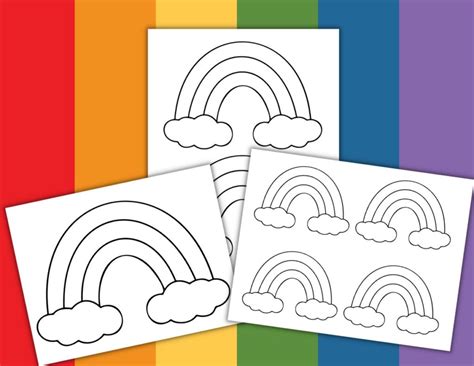 Rainbow Template Printable For Kids Crafts Originalmom
