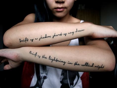 Arm Quotes Tattoos For Women Quotesgram