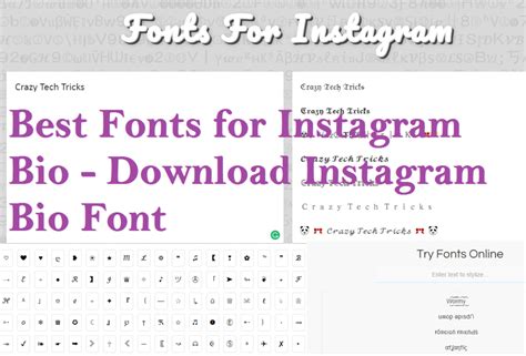 Text symbol writing methods and their descriptions listed. Best Fonts for Instagram Bio - Download Instagram Bio Font