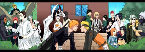 Naruto Bleach Crossover By Moni158 On Deviantart Anime Anime