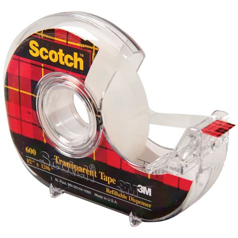 Scotch Transparent Tape With Refillable Dispenser 127mm Grand And Toy